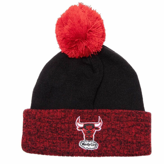 Mitchell & Ness Two Tone Pom Beanie Hwc Chicago Bulls