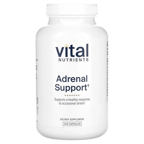 Витаминный БАД для улучшения памяти и мозговой деятельности Vital Nutrients Adrenal Support, 240 капсул.