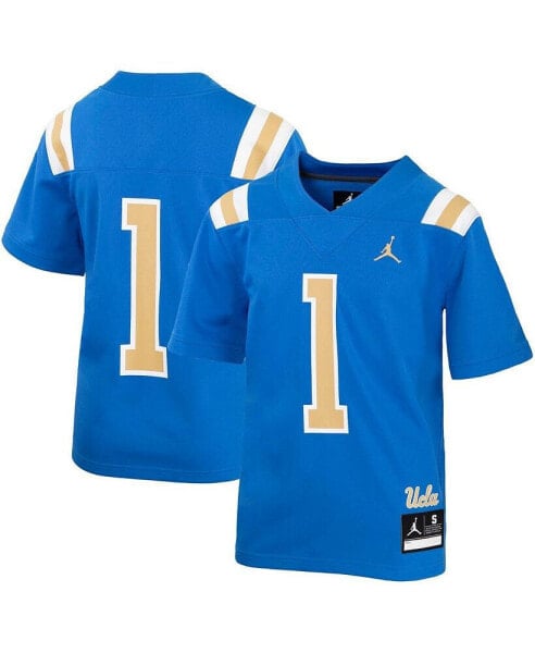 Футболка для малышей Jordan большая модель #1, синяя UCLA Bruins Футболка для футбола