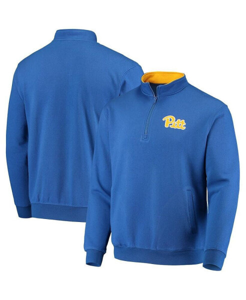 Men's Royal Pitt Panthers Tortugas Logo Quarter-Zip Jacket