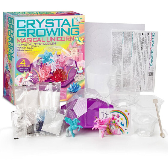 4M Diy Set Magical Unicorn Crystal Terrarium doll