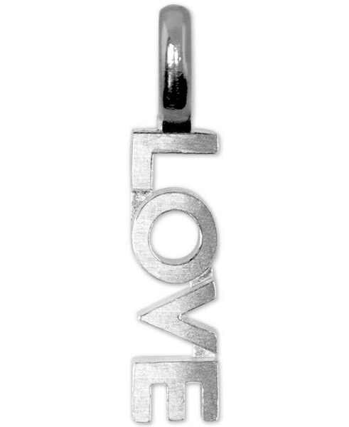 Mini Love Charm Pendant in Sterling Silver