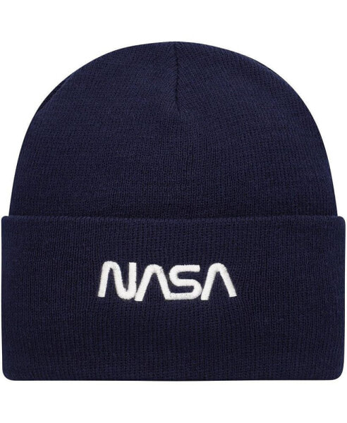 Men's Navy NASA Cuffed Knit Hat