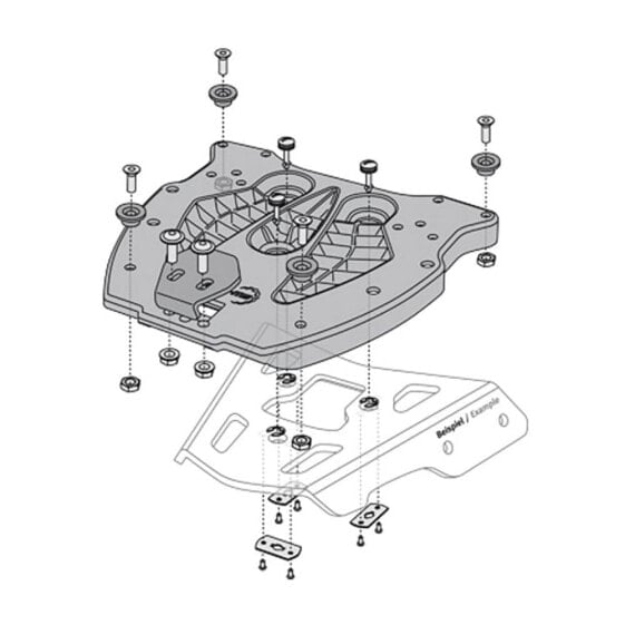 SW-MOTECH Aluminium GPT.00.152.400 Mounting Plate Adapter