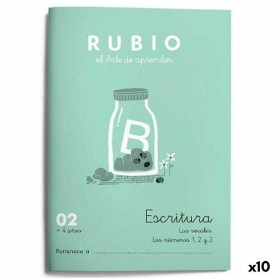 Тетрадь для письма и каллиграфии Cuadernos Rubio Nº02 A5 испанский 20 листов (10 штук)