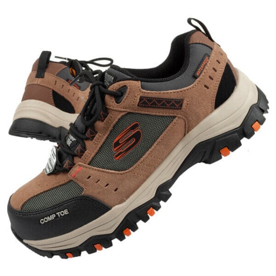 Полуботинки мужские Skechers SB SRA WR [77183EC BRBK] рыжие.