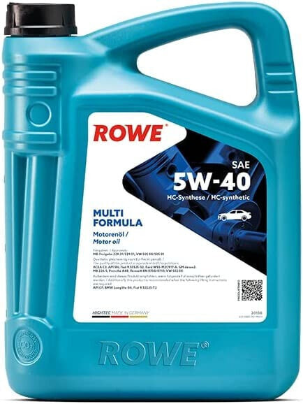 ROWE - 5 Litre Hightec Multi Formula SAE 5W-40 Engine Oil