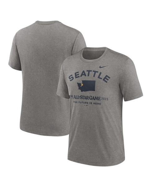 Men's Heather Gray 2023 MLB All-Star Game Tri-Blend T-shirt