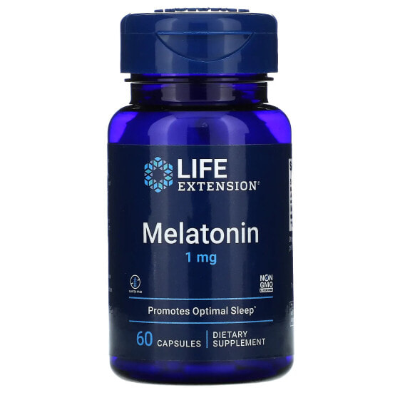 Витамины для здорового сна Life Extension, Мелатонин, 10 мг, 60 вегетарианских капсул