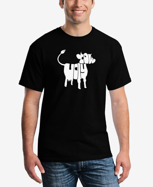 Men's Holy Cow Word Art Short Sleeve T-shirt