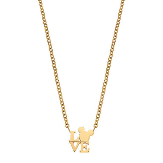 Колье Disney Mickey Mouse Gold-Plated Necklace.
