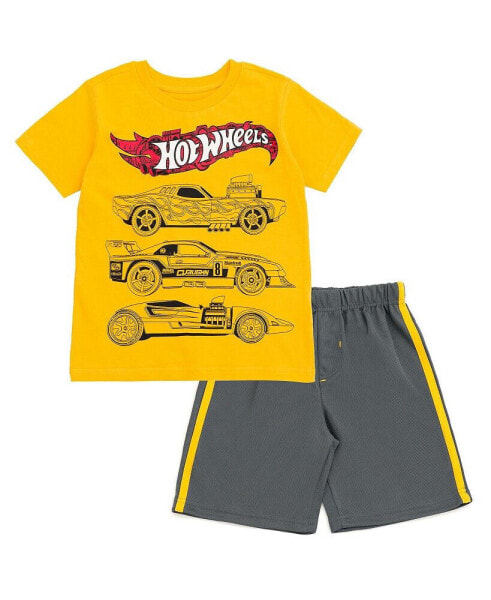 Boys T-Shirt and Mesh Shorts Outfit Set to