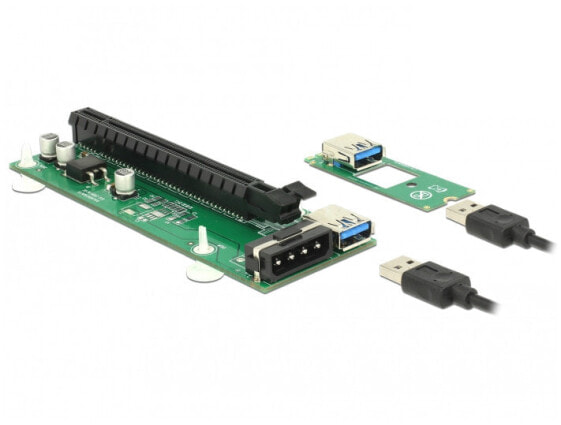 Delock 41428 - PCIe - USB 3.2 Gen 1 (3.1 Gen 1) - Green - China - 49 mm - 125 mm - 16 mm