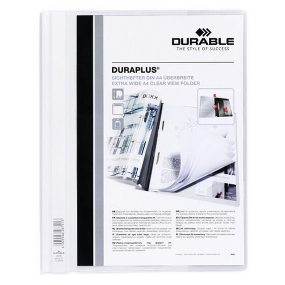 Портфель Durable Duraplus Белый Прозрачный A4 25 Предметы