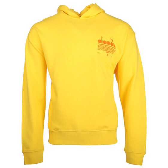 Diadora Manifesto Pullover Hoodie Mens Yellow Casual Outerwear 178206-35019