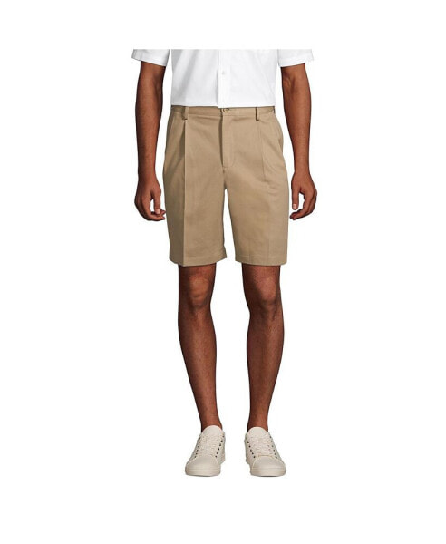 Men's Comfort Waist Pleated 9" No Iron Chino Shorts