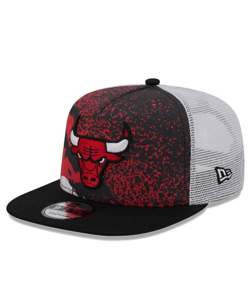 Men's Black Chicago Bulls Court Sport Speckle 9fifty Snapback Hat