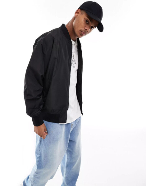 ONLY & SONS bomber jacket in black