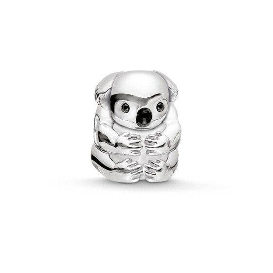 Thomas Sabo Damen Bead 925 Silber Silber/Schwarz Koalabär K0195-041-11