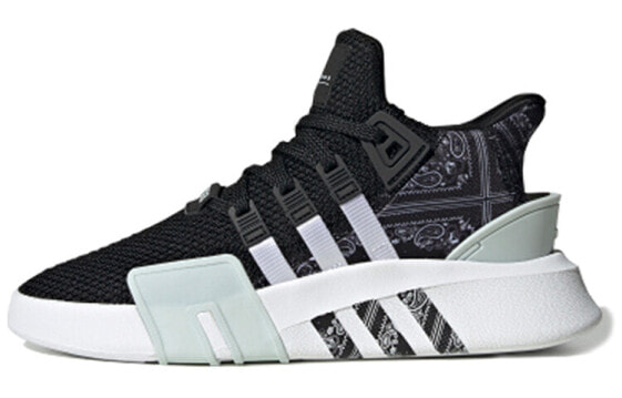 Кроссовки adidas Originals EQT Bask Adv черно-зелено-белые женские