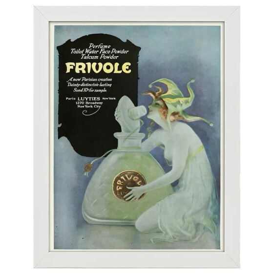 Фоторамка LegendArte Vintage Werbeposter Frivole (1920) Jean de Paleologu - Kunstdruck, Wanddeko 50x70 см.