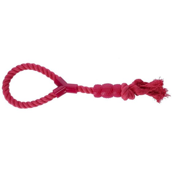Игрушка для собак Dingo Розовая Хлопковая резиновая 30080