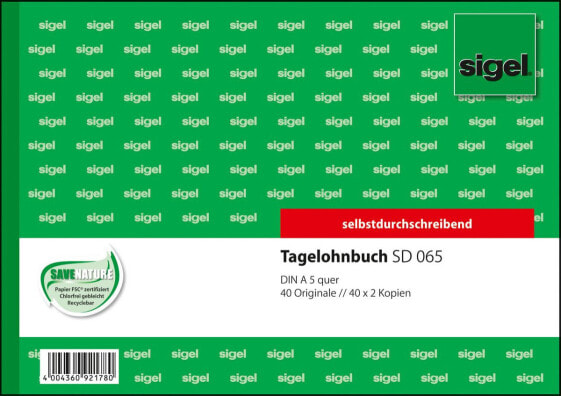 Sigel SD065 - 120 sheets - A5 q - Green