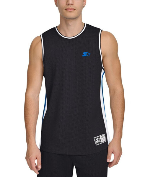 Men's Classic-Fit Tipped Mesh Basketball Tank