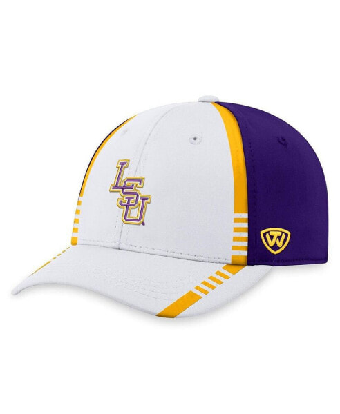 Men's White, Purple LSU Tigers Iconic Flex Hat