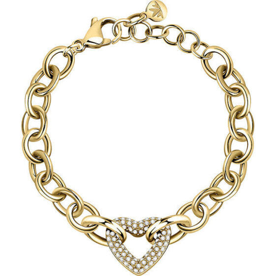 Браслет Morellato Charming gilded bracelet with heart Incontri SAUQ09