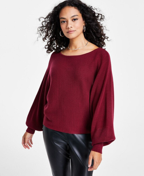 Petite Bishop-Sleeve Sweater, Created for Macy's