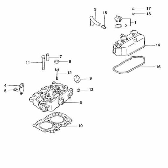 VETUS M2 06 Engine Cylinder Head