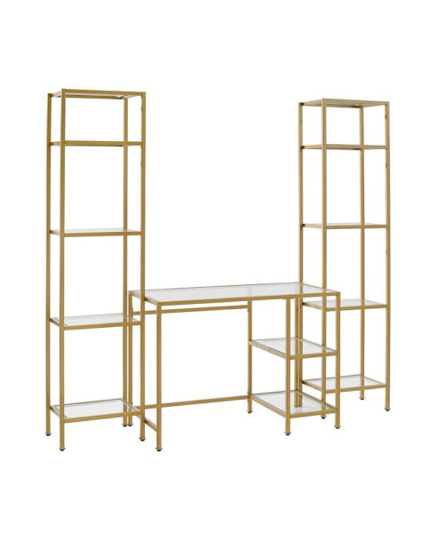 Стол для письма Crosley Aimee Desk Etagere Set, 3 Piece