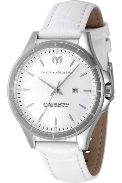 TechnoMarine MoonSun Date Quartz Silver Dial Ladies Watch TM-822039