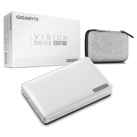 Gigabyte Vision Drive 1TB - 1000 GB - M.2 - USB Type-C - 3.2 Gen 2 (3.1 Gen 2) - 2000 MB/s - Black - White