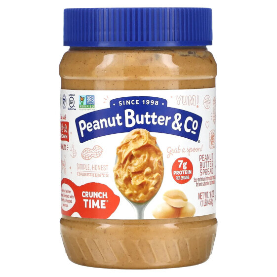 Peanut Butter Spread, Crunch Time, 16 oz (454 g)