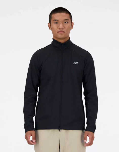 New Balance Tech knit full zip in black