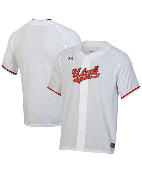 Men's White Utah Utes Replica Baseball Jersey