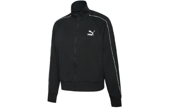 Puma 立领休闲外套 女款 黑色 / Трендовая куртка Puma Trendy_Clothing Featured_Jacket 598130-01