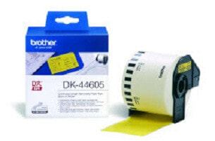 Brother DK-44605 Continuous Removable Yellow Paper Tape (62mm) - Yellow - DK - 62 mm x 30.48m - 1 pc(s)