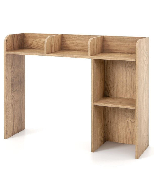 3-Tier Multipurpose Desk Bookshelf with 4 Shelves