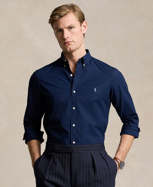 Men's Slim-Fit Stretch Poplin Shirt