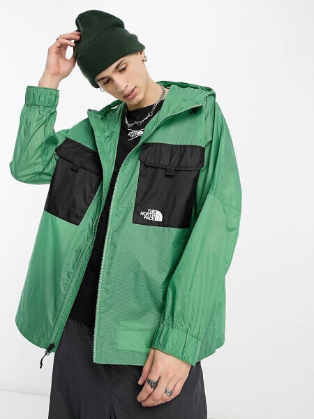 The North Face Nekkar hooded water repellent jacket in green Exclusive at ASOS