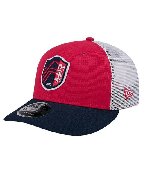 Men's Red St. Louis City SC Throwback Trucker Low Profile 9FIFTY Snapback Hat