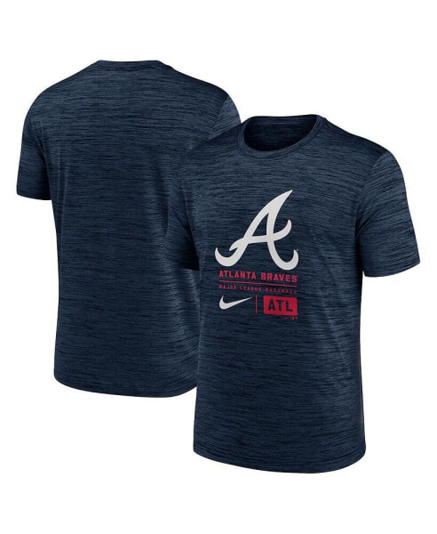 Men's Atlanta Braves Large Logo Velocity T-Shirt