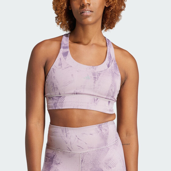 adidas women Run Pocket Medium-Support AOP Bra Iteration