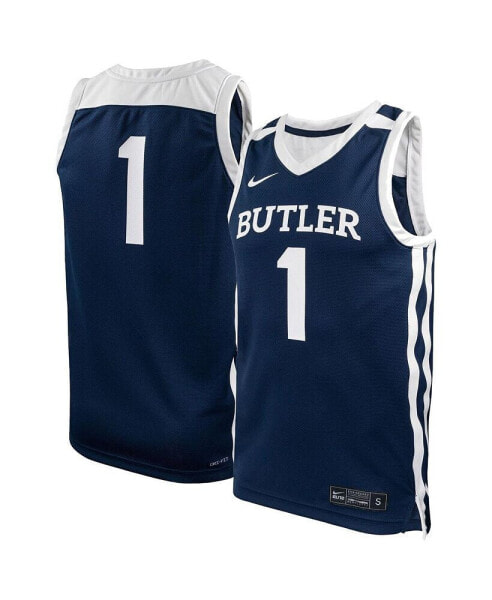 Men's #1 Navy Butler Bulldogs Replica Basketball Jersey