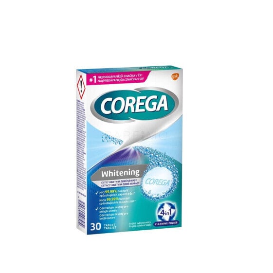 Corega Tabs Whitening 30 St. reinigungstabletten und lösungen unisex Reinigungstabletten 30 St.