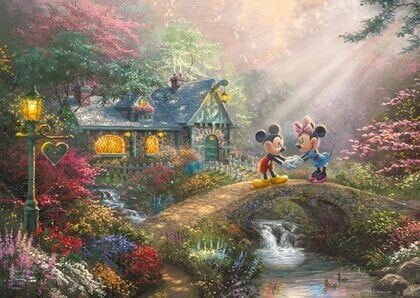 Schmidt Spiele Puzzle PQ 500 Thomas Kinkade Miki i Minnie puszka