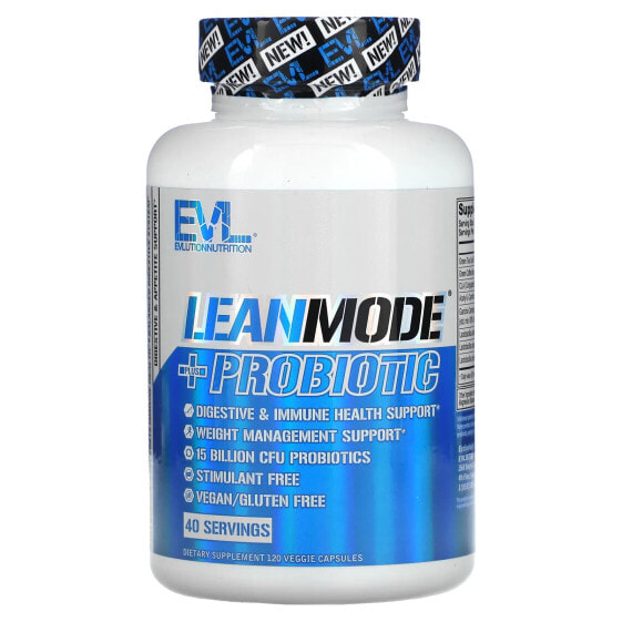 Витамин Для похудения LeanMode + Пробиотик, 120 капсул Evlution Nutrition